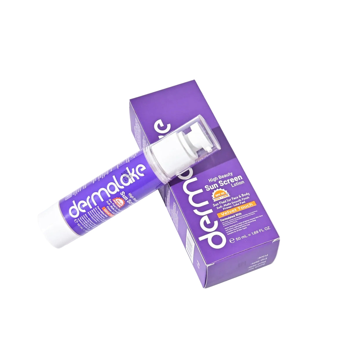 Velvet Touch Sunscreen Lotion SPF 50 - Soft Matte Smooth Finish - UVA & UVB Protection