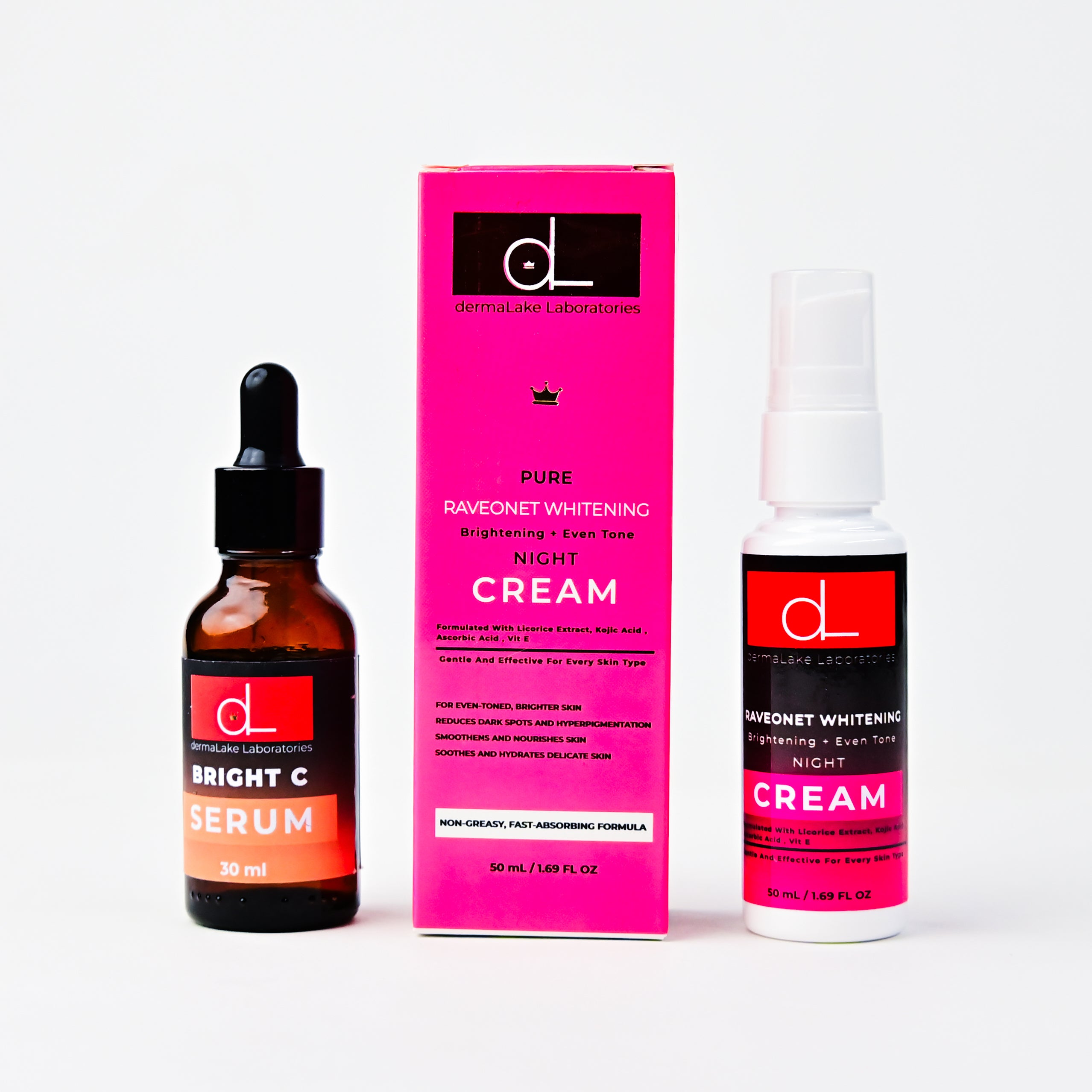 Night Glow Bundle – Brightening Night Routine Set | dermaLake Egypt