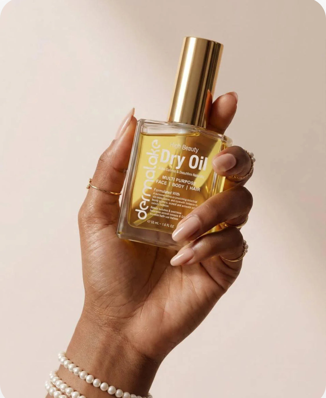 Gold Amber Dry Oil – Face , Body &amp; Hair Multi-Use Care