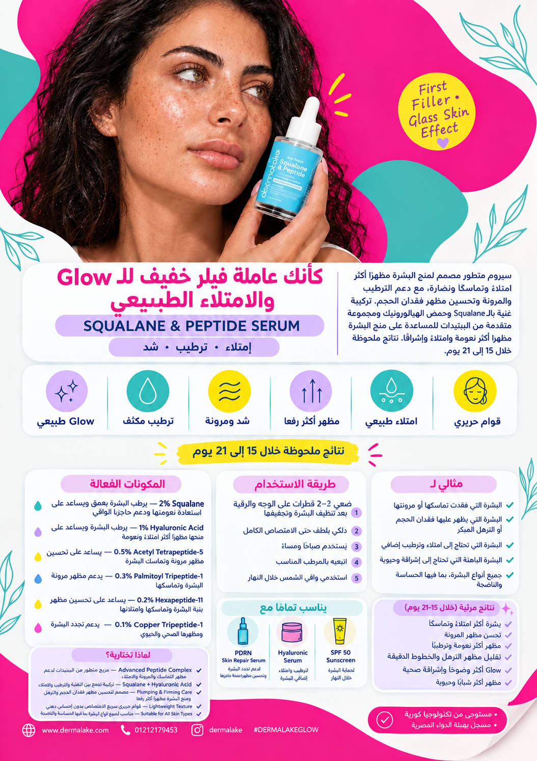 سيروم السكوالان و الببتيد