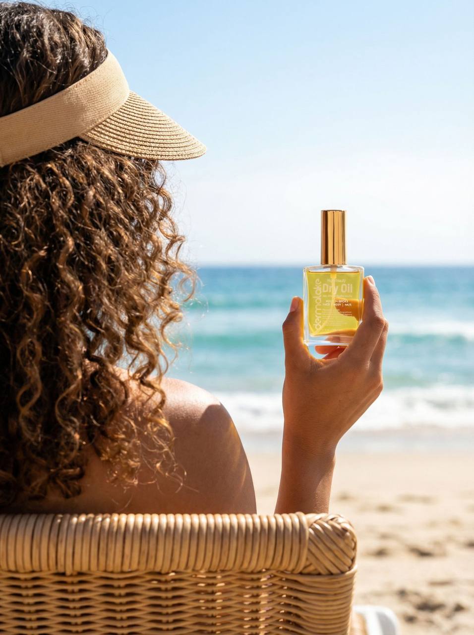 Gold Amber Dry Oil – Face , Body &amp; Hair Multi-Use Care