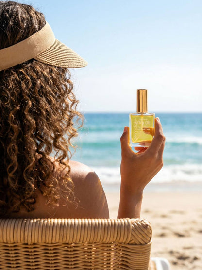 Gold Amber Dry Oil – Face , Body &amp; Hair Multi-Use Care