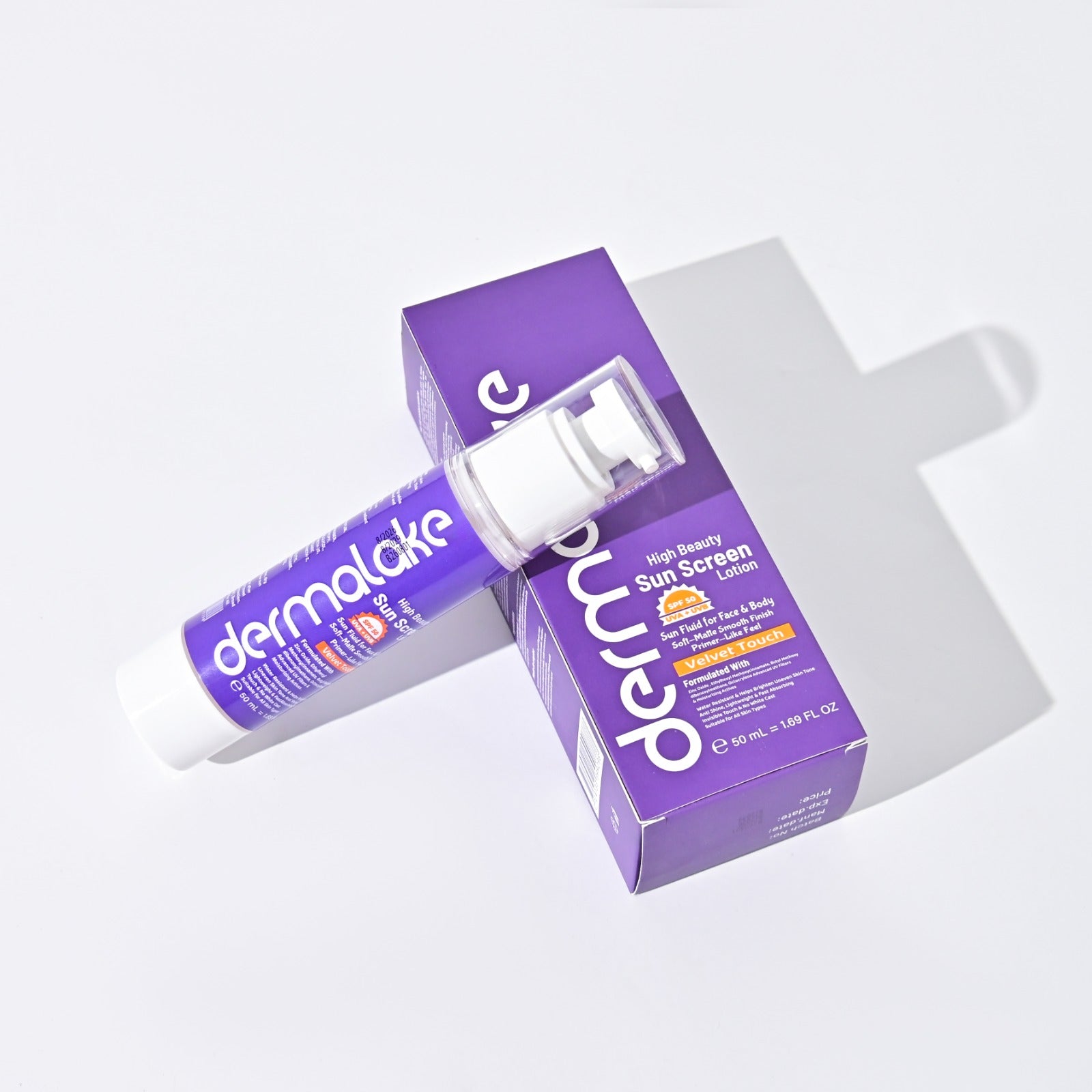 Sunscreen Lotion SPF 50 Velvet Touch - Soft Matte Smooth Finish - UVA &amp; UVB Protection
