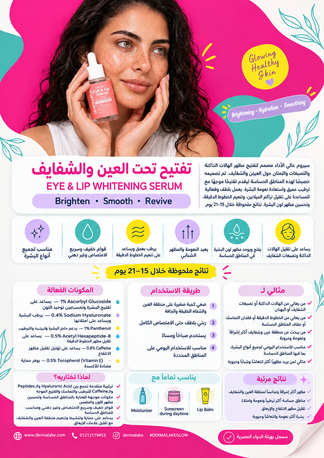سيروم الكافيين العين و الشفايف
